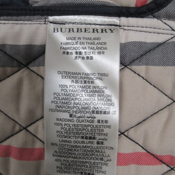 Burberry Brit Men's Diamond Quilted Vest Black Size M - Picture 10 of 12